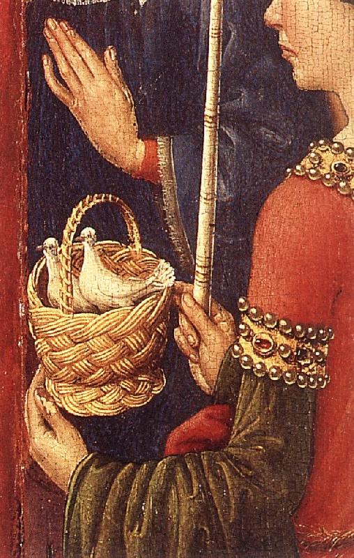 DARET, Jacques Altarpiece of the Virgin (detail) f China oil painting art